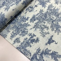 Toile de jouy azul