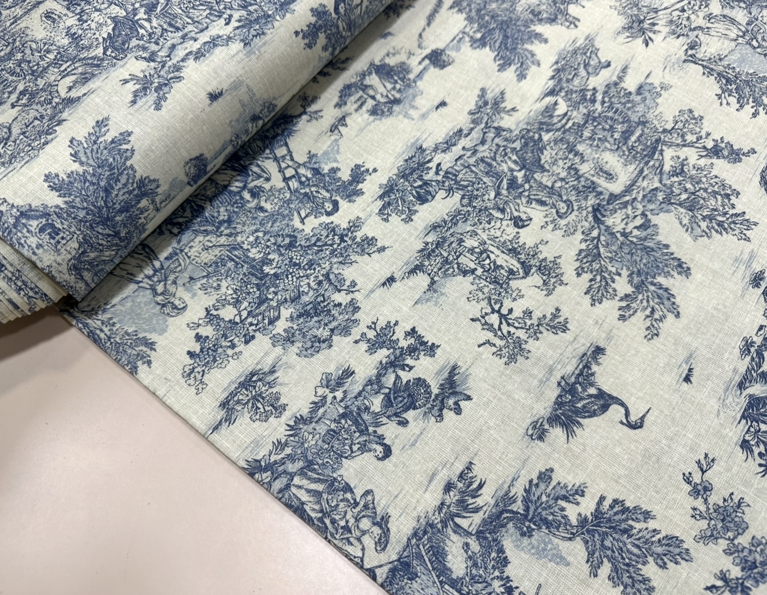 Toile de jouy azul