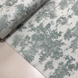 Toile de jouy verde