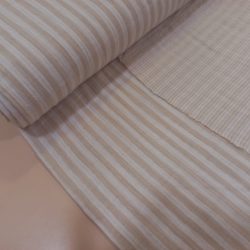 Muselina rayas beig
