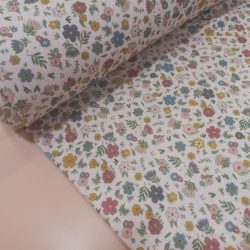 Muselina flores colores