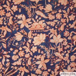 Rayon Satin Indiana Flowers